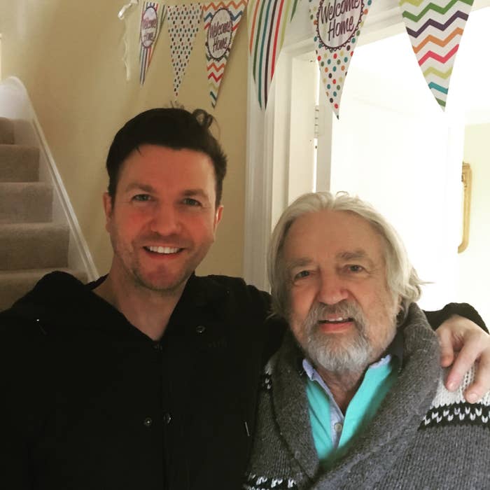 Sam Dowler (left) with father Graham