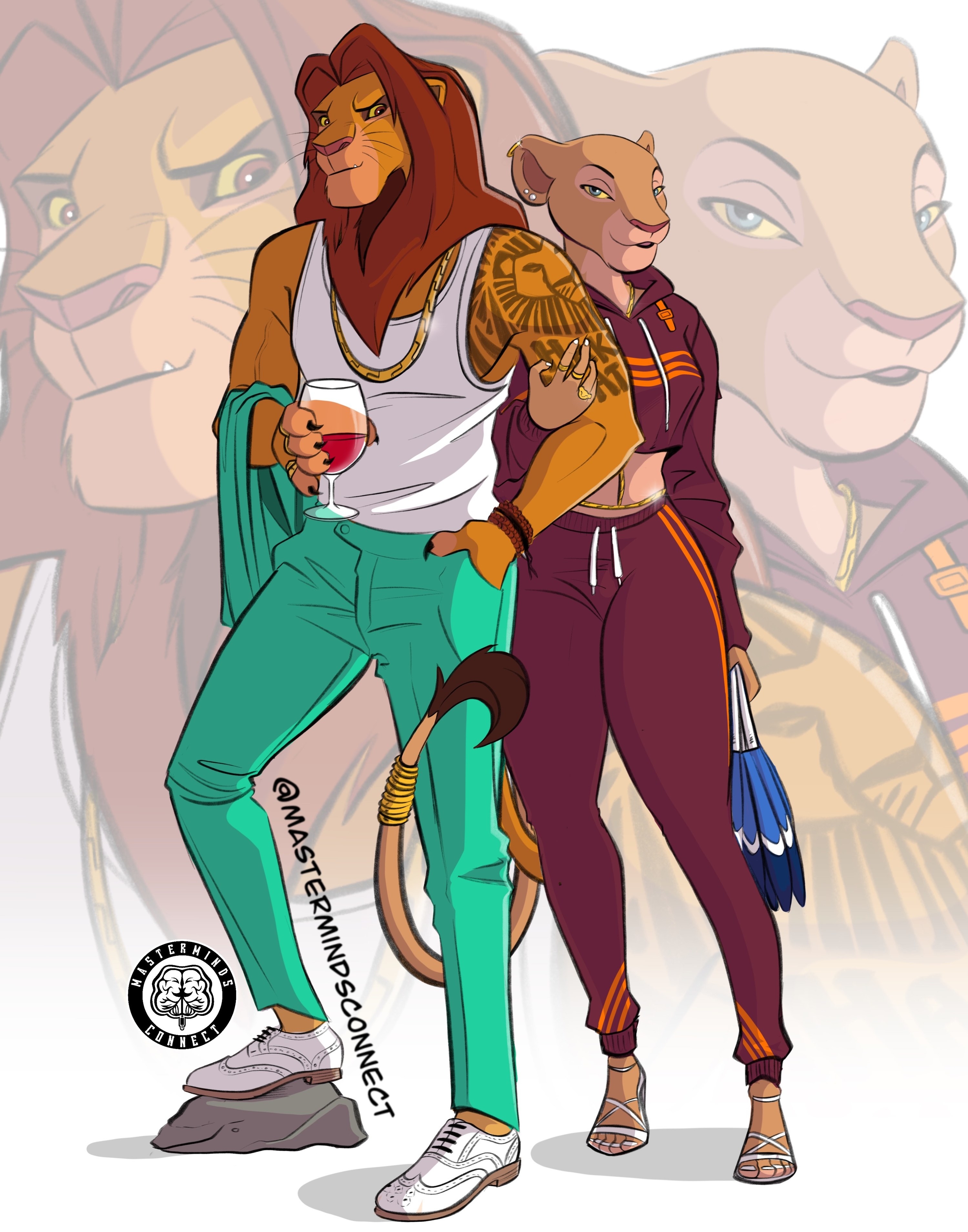 lion king characters as humans