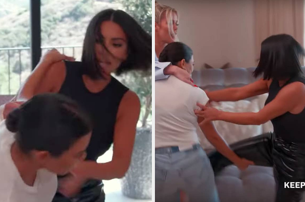 Kim And Kourtney Kardashian Get In Physical Altercation 