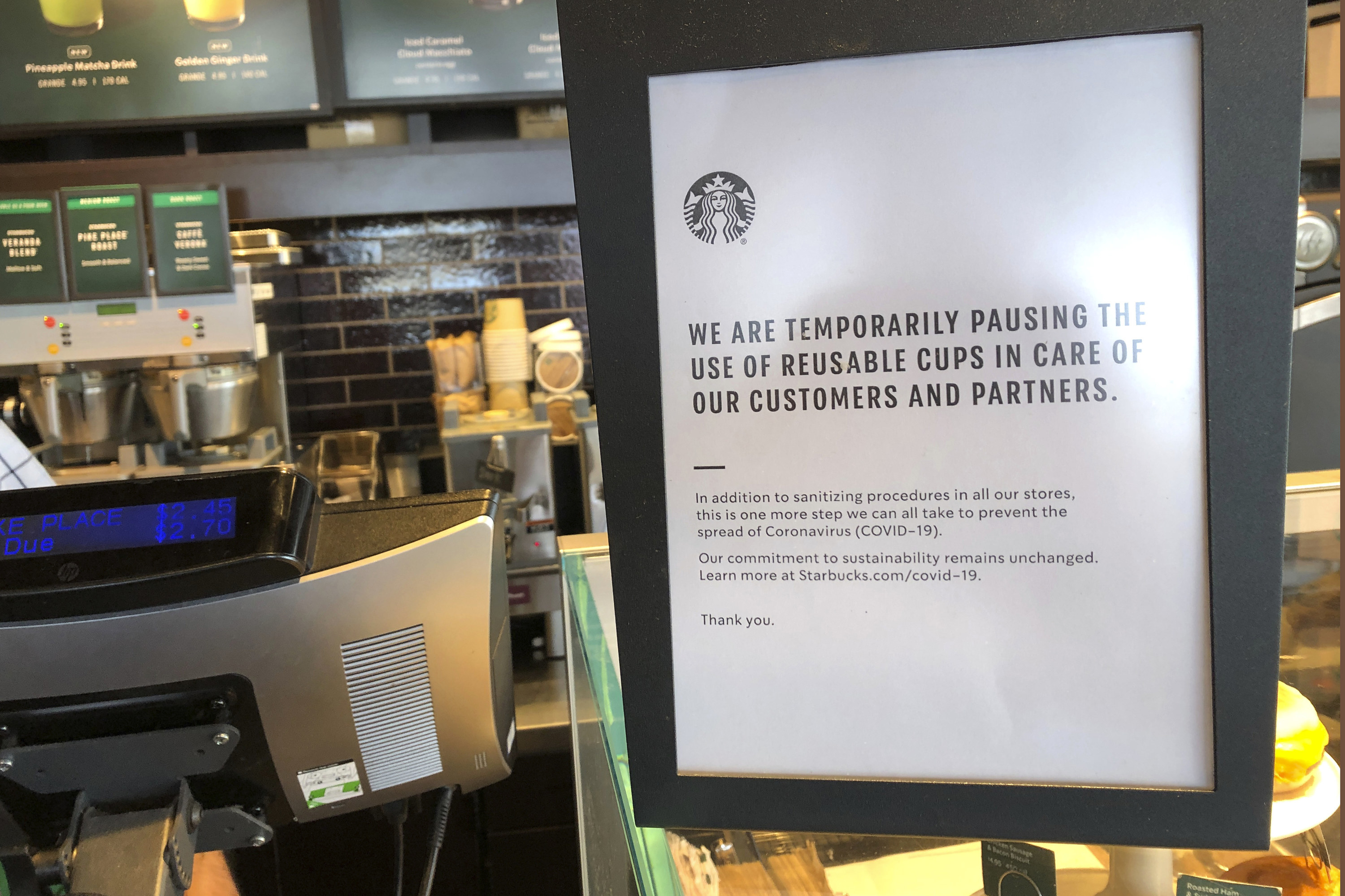 Coronavirus: Starbucks Employees Got Sick. Stores Stayed Open.