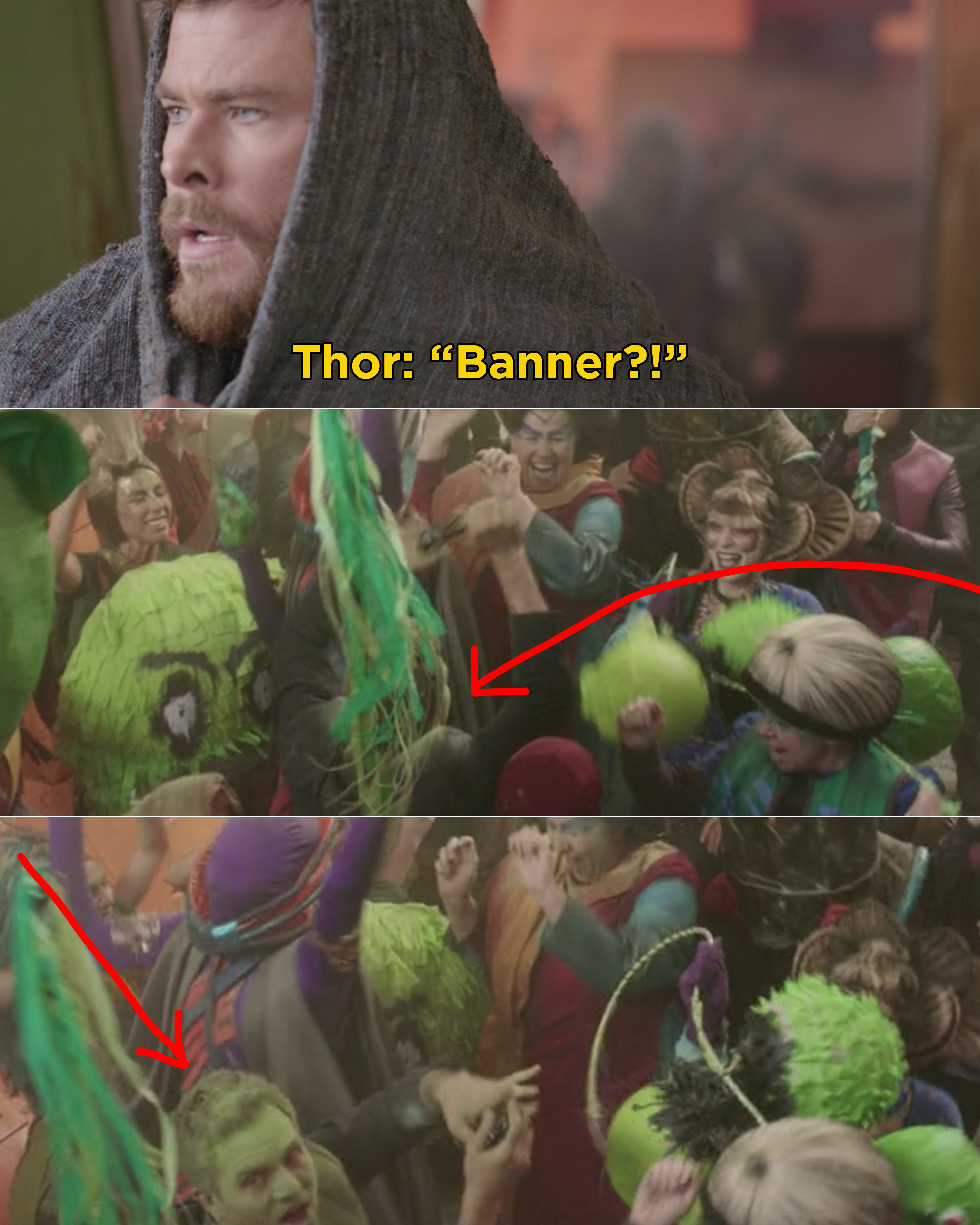 bruce banner's shirt in thor ragnarok