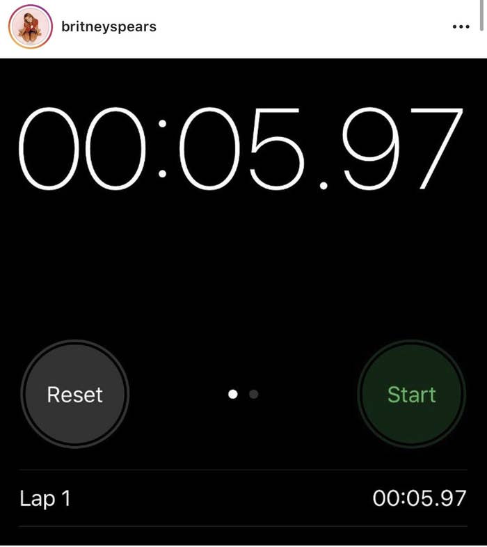 According To Britney Spears Instagram About Her Running Time She S The Fastest Human On The Planet