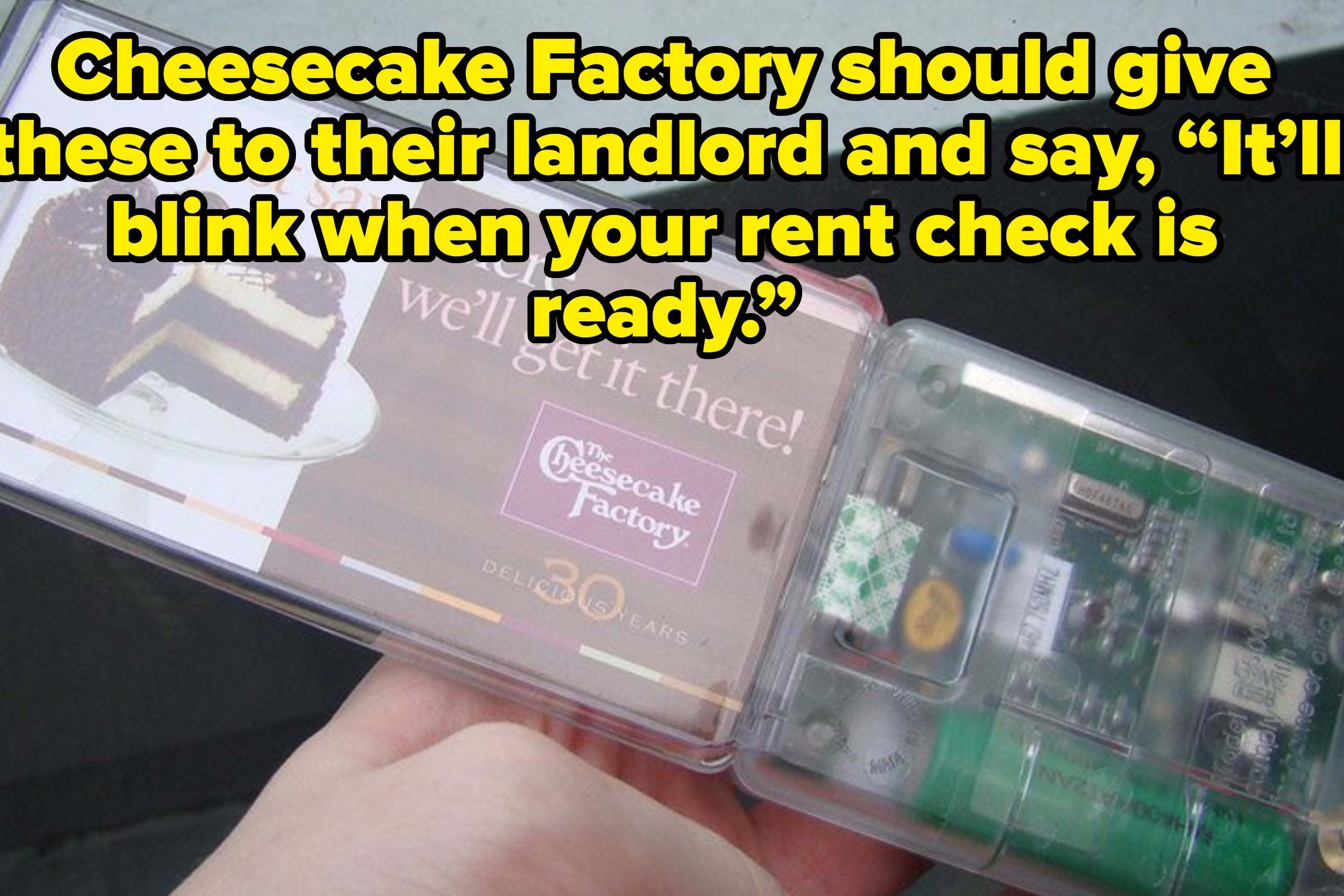 Cheesecake Factory tells its landlords it won't be able to pay