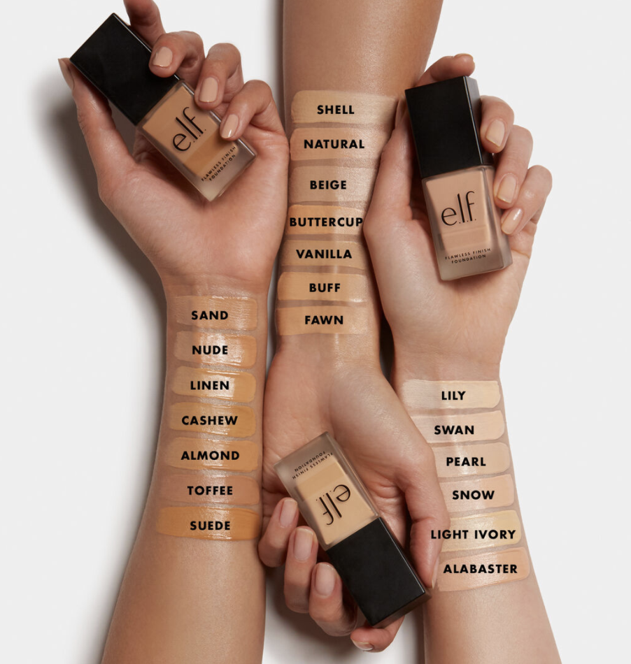 elf hydrating camo concealer swatches