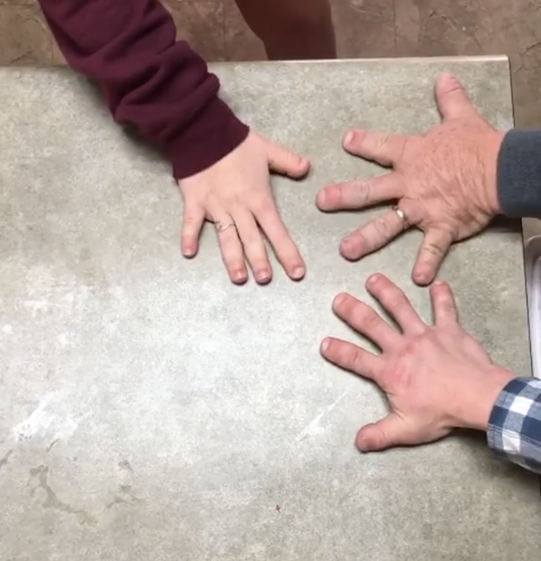 Man With Ridiculously Tiny Hands Spotted Talking To Ridiculously