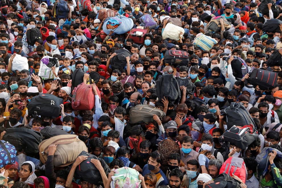The Coronavirus In India: Migrant Workers Forced To Walk Home After ...