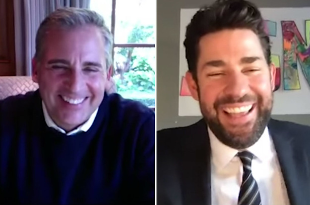John Krasinski And Steve Carell Virtually Reunited To Celebrate "The Office," And I Can't Stop Smiling