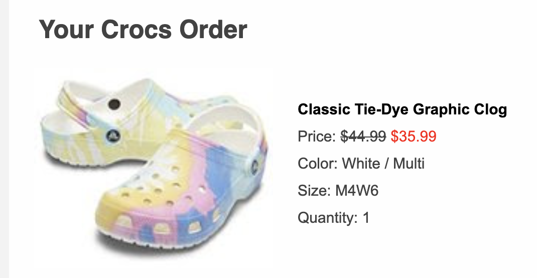 crocs two for 35