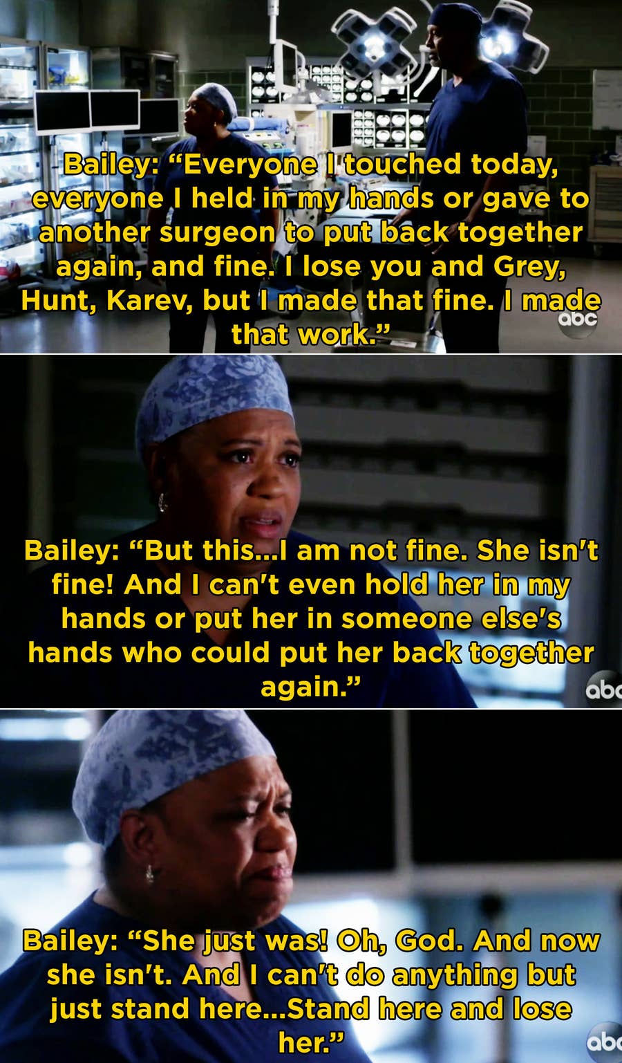 Grey S Anatomy Moments That Are Absolutely Heartbreaking From Start To Finish It lets us empathize without forcing us to feel their devastation ourselves. grey s anatomy moments that are