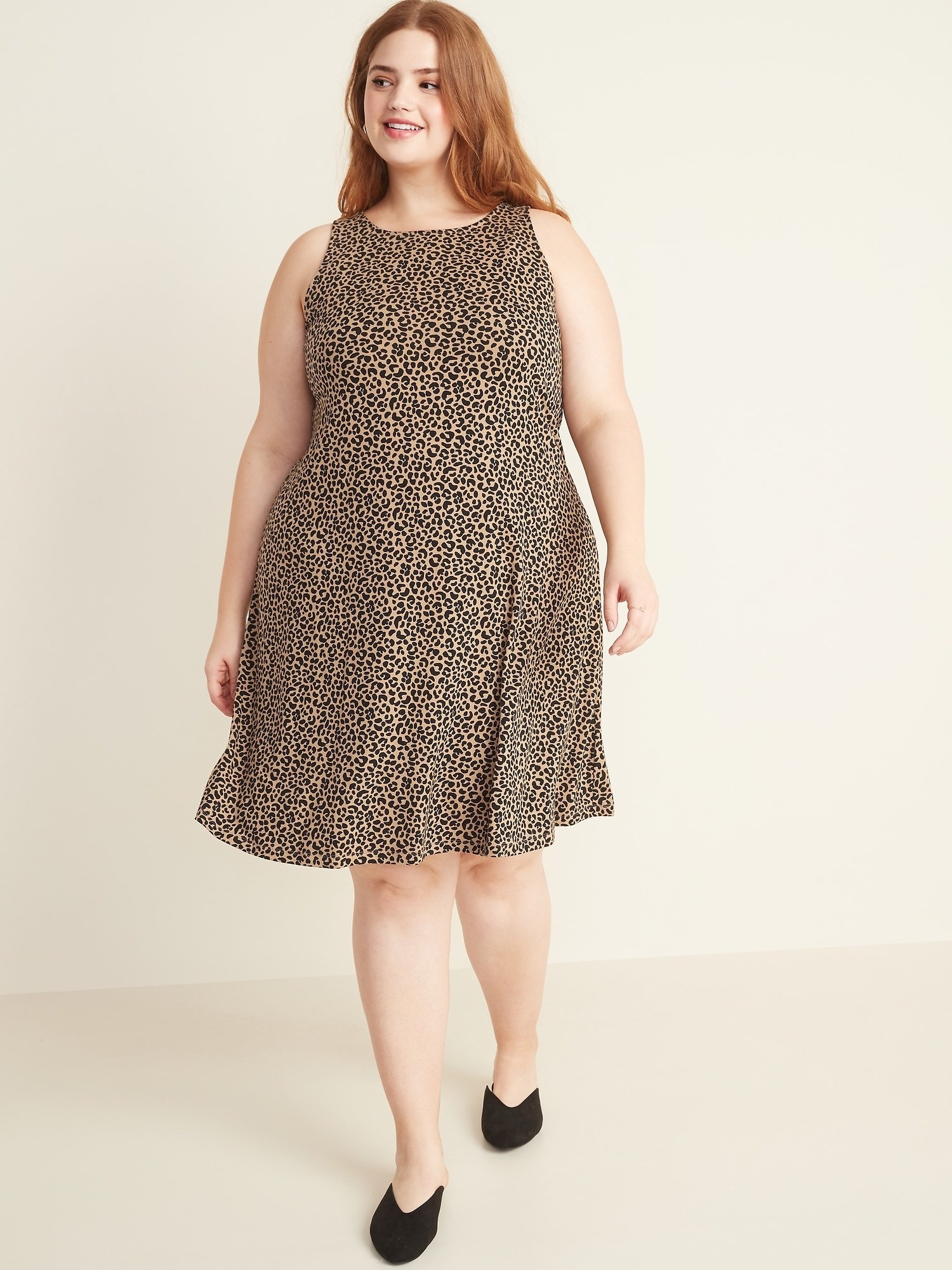 jersey swing dress with pockets