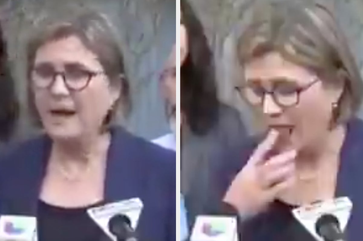 新型コロナウイルスの感染予防には 顔を触らない 警告した衛生局長が記者会見中に指を舐める