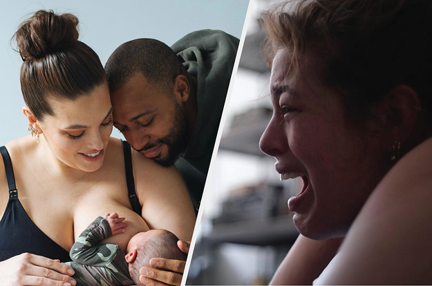 Ashley Graham Posted A Photo Of Herself Giving Birth For International Women's Day And People Are Loving Her Powerful Message