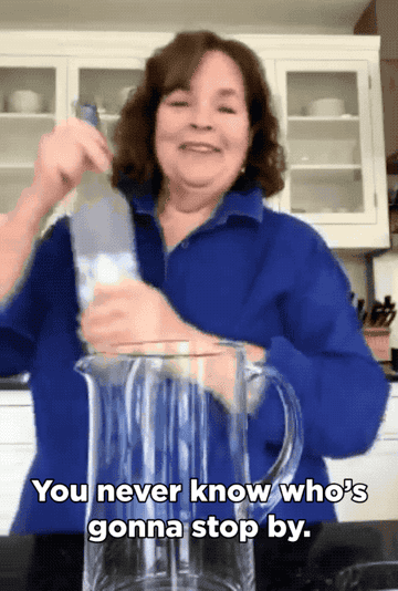 Ina Garten makes a giant cocktail for one