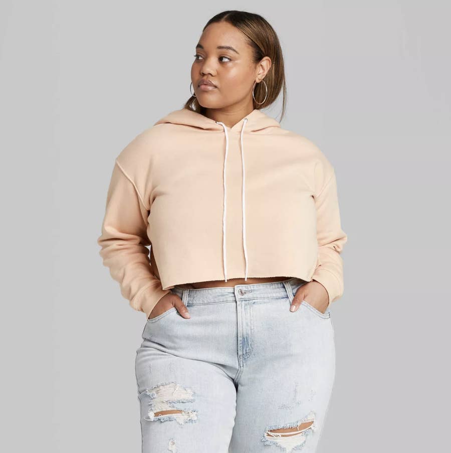 Target crop top hoodie shop