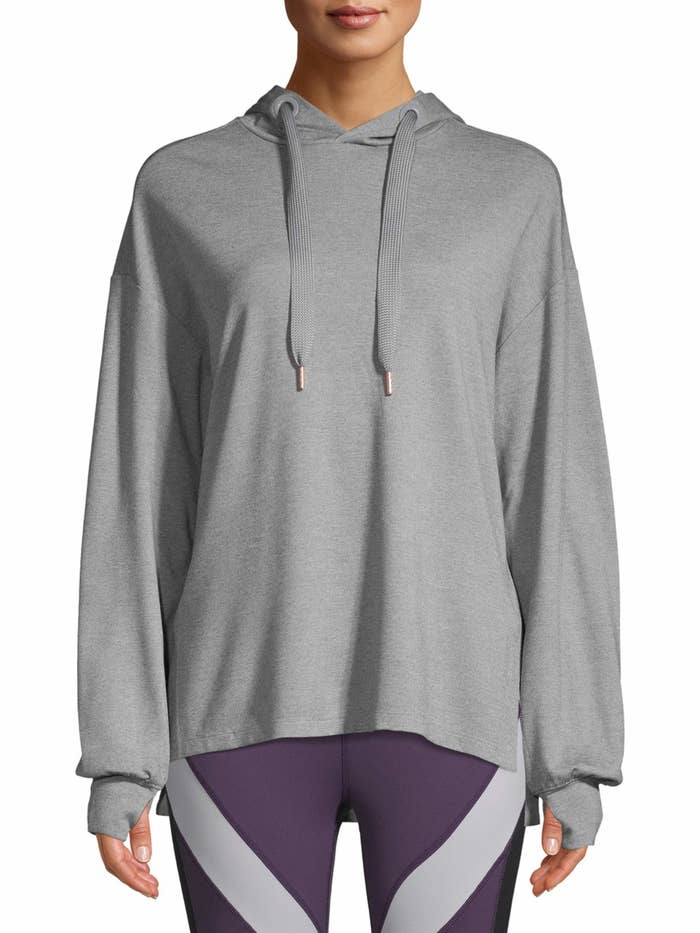 The grey sweatshirt
