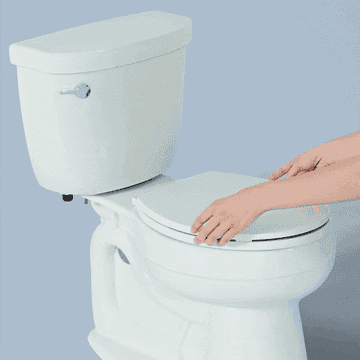 Gif of the bidet being installed onto a toilet