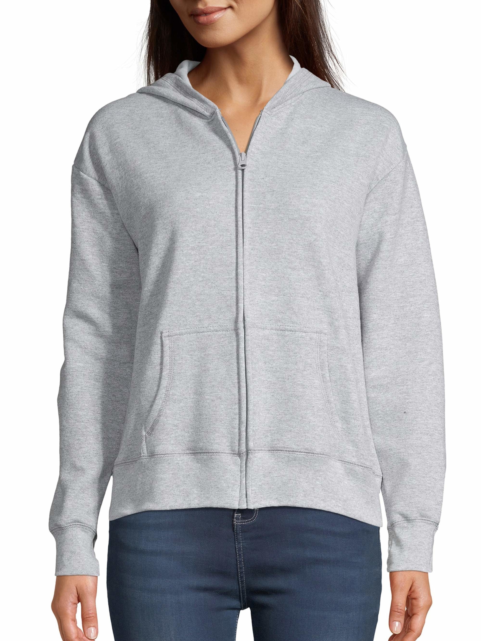 The grey zip-up hoodie