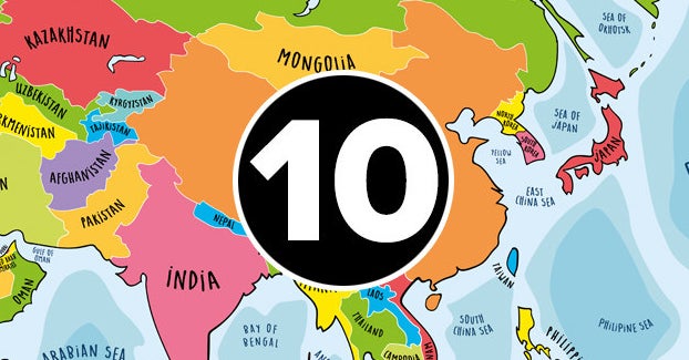 Asia Map Quiz: How Many Countries Can You Find?