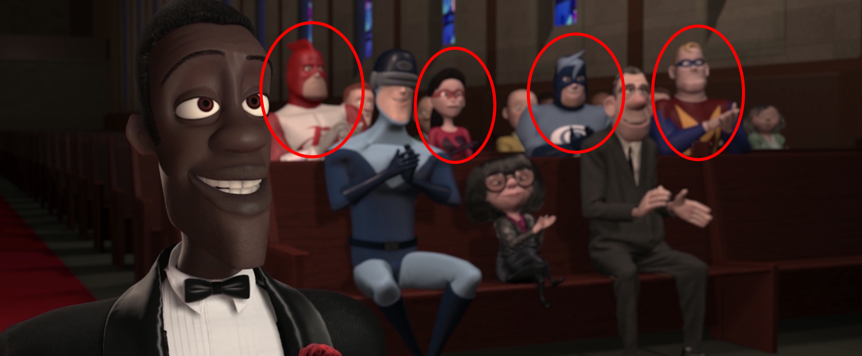 incredibles man missing gazerbeam scene