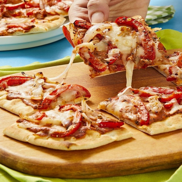 roasted bell pepper flatbreads