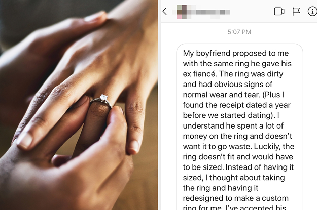 This Bride-To-Be Just Found Out That Her Fiancé Proposed With His Ex's Ring — Should She Leave Him?