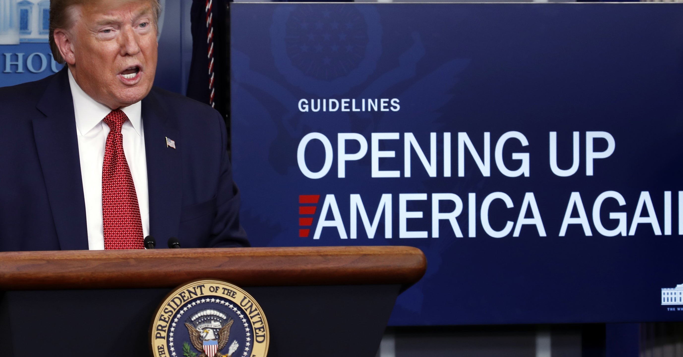 Coronavirus Trump Provides New Phase Guidelines For States To Reopen