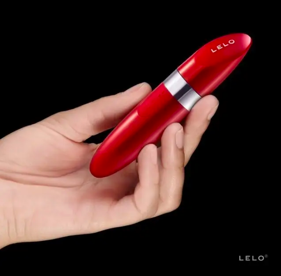 A red vibe with a top that comes off. It looks just like a tube of lipstick. 