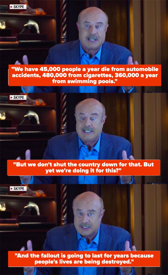 Dr Phil S Comments On The Coronavirus Lockdown Have People