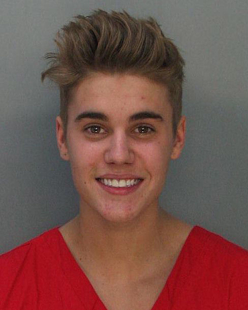 his mugshot