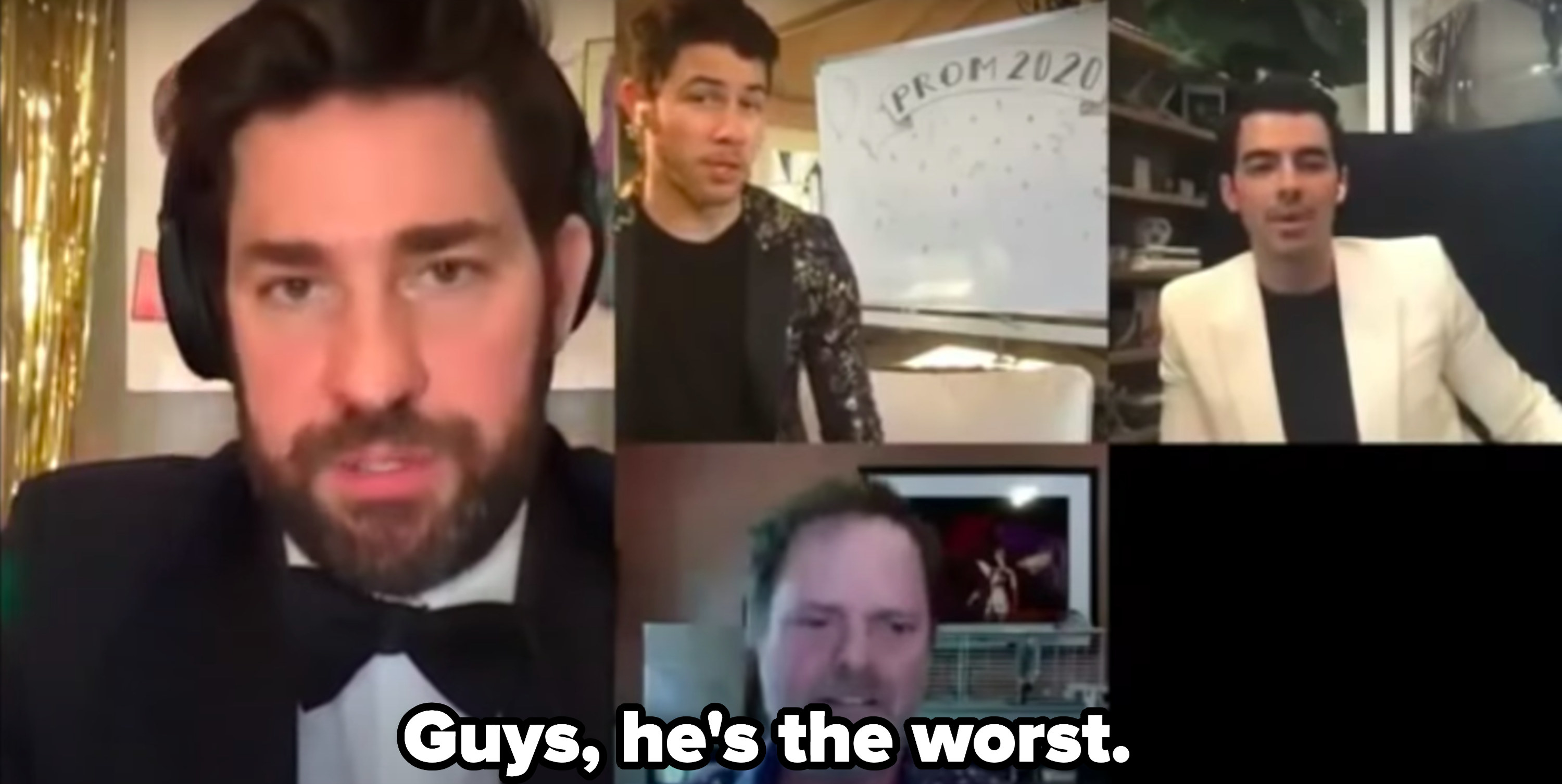 John Krasinski Threw a Virtual Prom With Billie Eilish, The Jonas ...