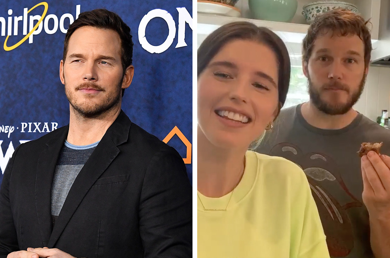 Chris Pratt Interrupts Katherine Schwarzenegger's Baking By Playing ...