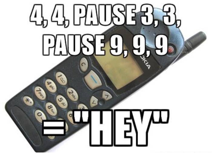 Meme of a phone using T9 texting service