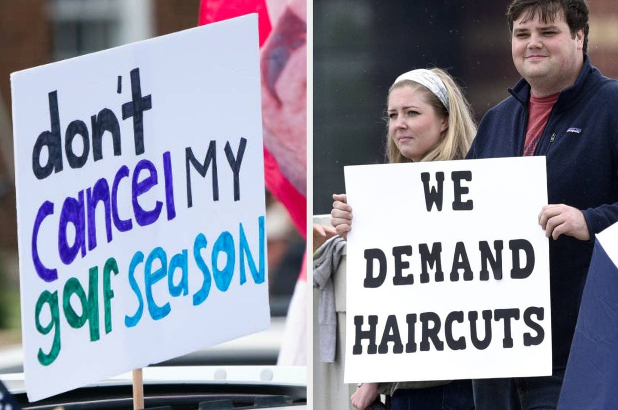 Reopen Protesters 33 Signs From “Reopen” Protests Across The U.S. That Are 100% Real