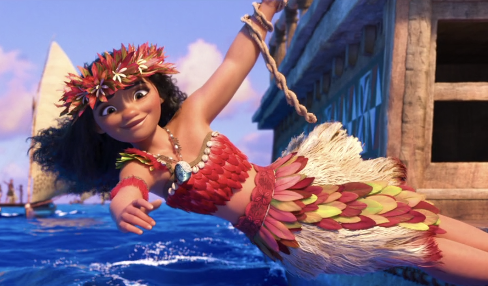 Моана / Moana (2016). Моана 2. Моана вождь. Моана кадры.