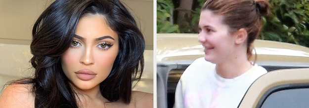 Kylie jenner went without makeup for an instagram selfie tuesday night