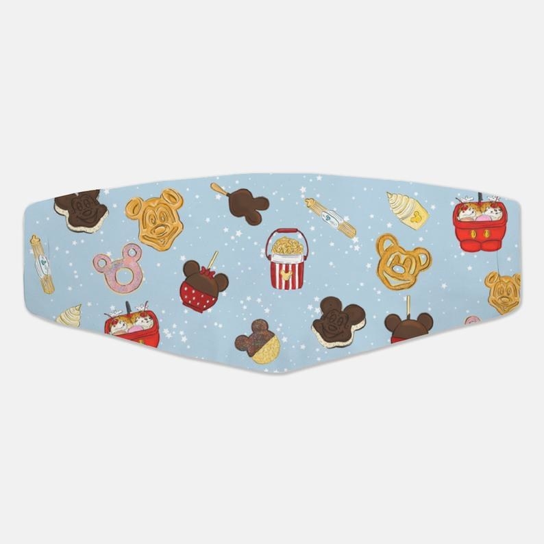Cartoon Cute Donut Sloth Animal Snack Dessert Dust Face Mask Adjustable Mouth Mask Balaclava Bandanas With Filter Paper For Kids Teens Men Women M