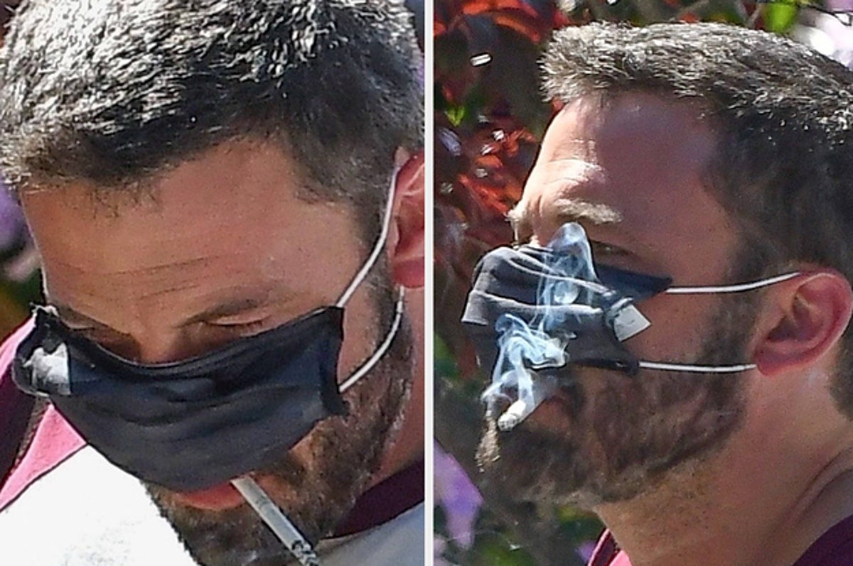 Ben Affleck Smoked A Cigarette While Wearing A Face Mask So Here Are The Pi...