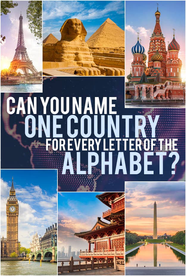 skarpt Initiativ peeling Can You Name A Country For Every Letter Of The Alphabet?