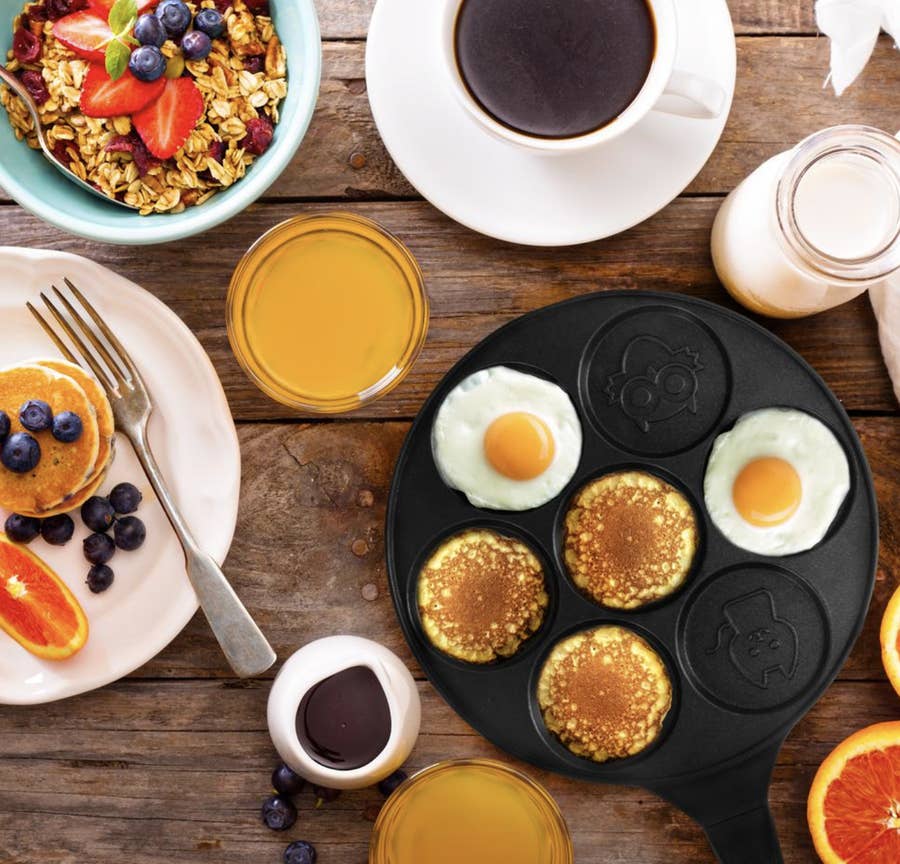 Keppy Pancake Maker Pan - Griddle Pancake Pan Molds for Kids Nonstick  Pancake Griddle Pan with 7 Animal Shapes