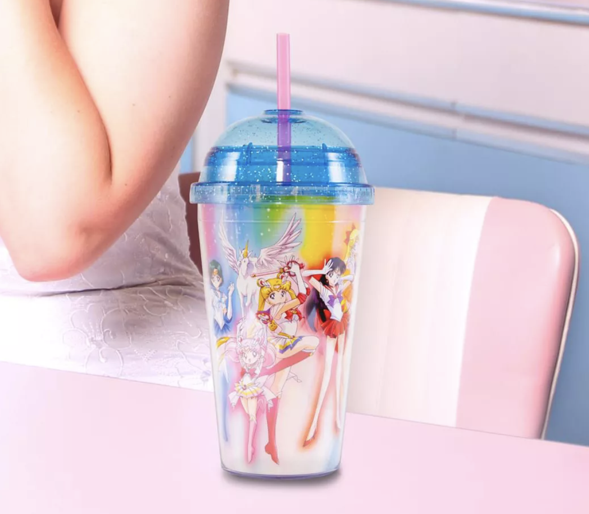 cute sailor moon anime straw cover