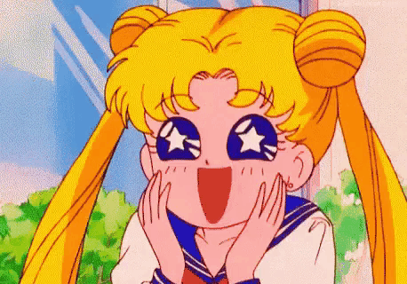 Sailor Moon is happy!