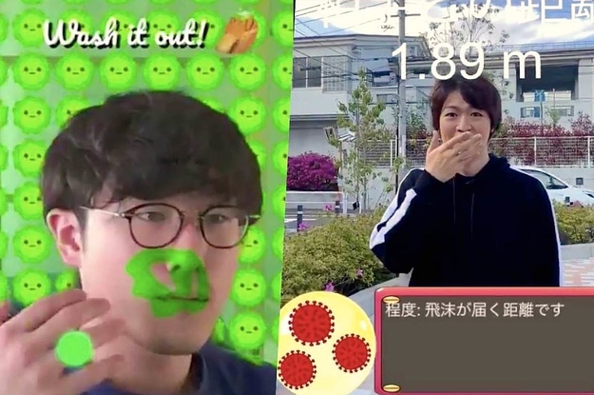 密ですアラート に マスク外し方チェッカー 学生たちがハッカソンで作ったar作品がすごかった 密ですアラート に マスク外し方チェッカー 学生たちがハッカソンで作ったar作品がすごかった