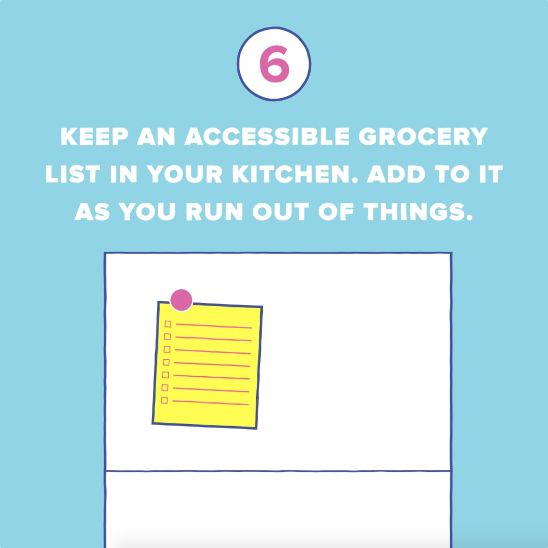 The items on your grocery list that are being impacted by