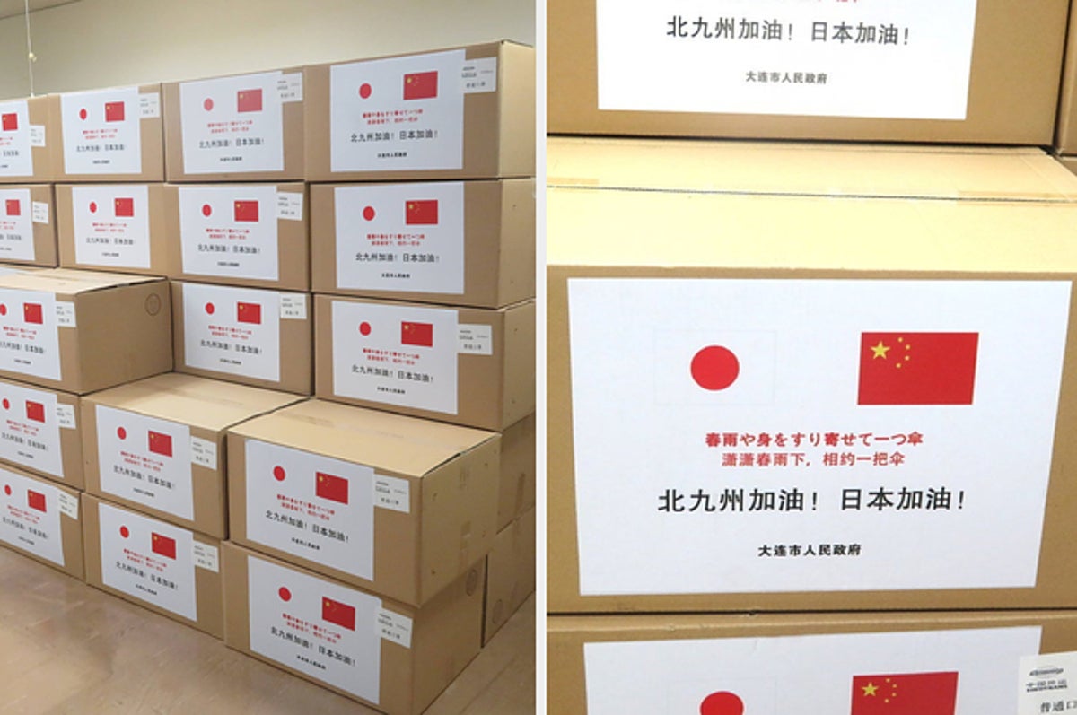 中国から届いた お返し はマスク万枚 箱に添えられた俳句の意味は