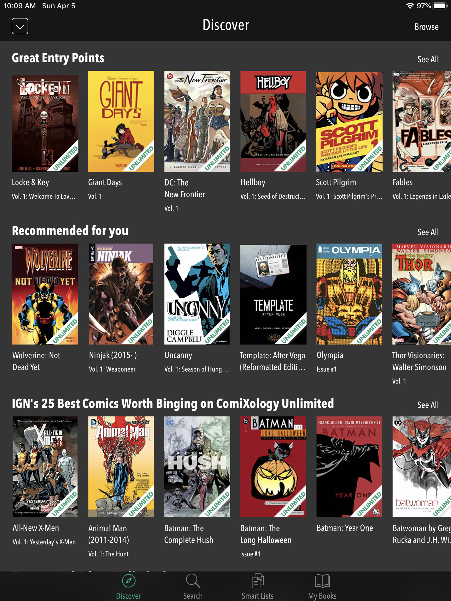 best of comixology unlimited