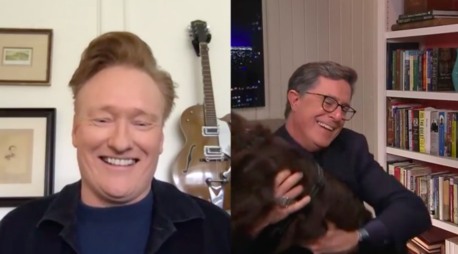 Conan O'Brien And Stephen Colbert Appeared In Each Other's Shows While ...