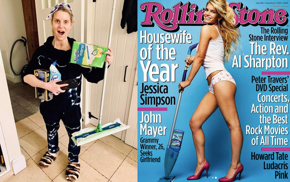 Jessica Simpson pokes fun at 2003 Rolling Stone magazine cover