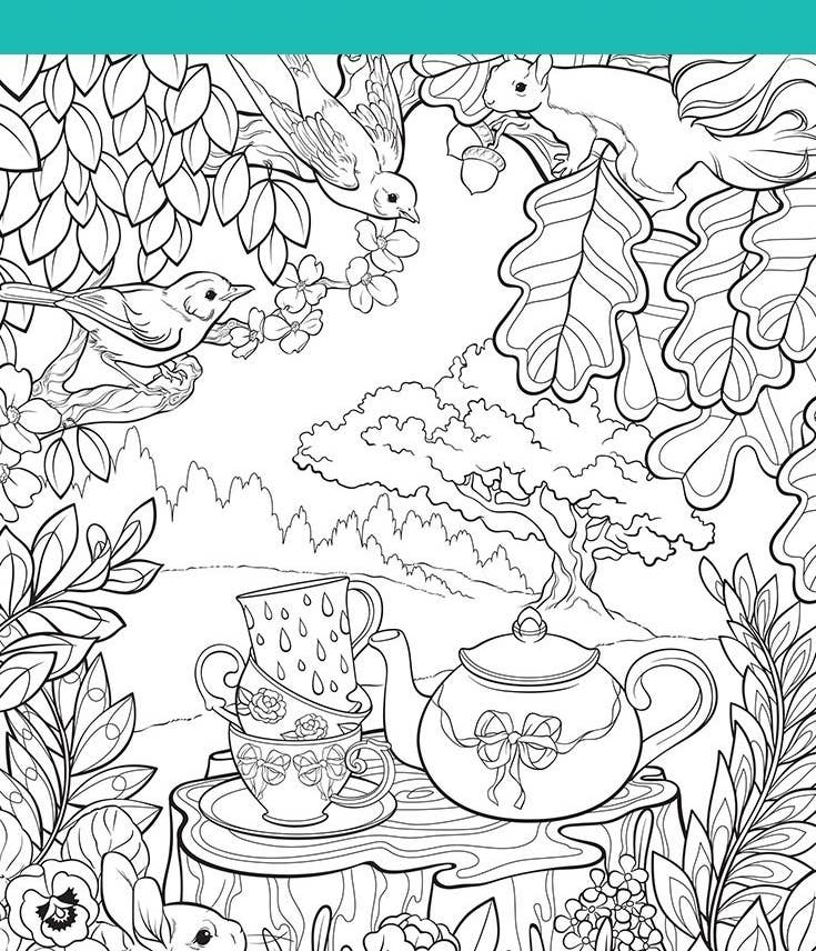 Towns, Tea Pots and More: Adult/Teen Coloring Book, Create Scenes, Fun