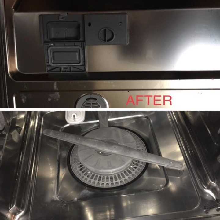 the same dishwasher now looking clean