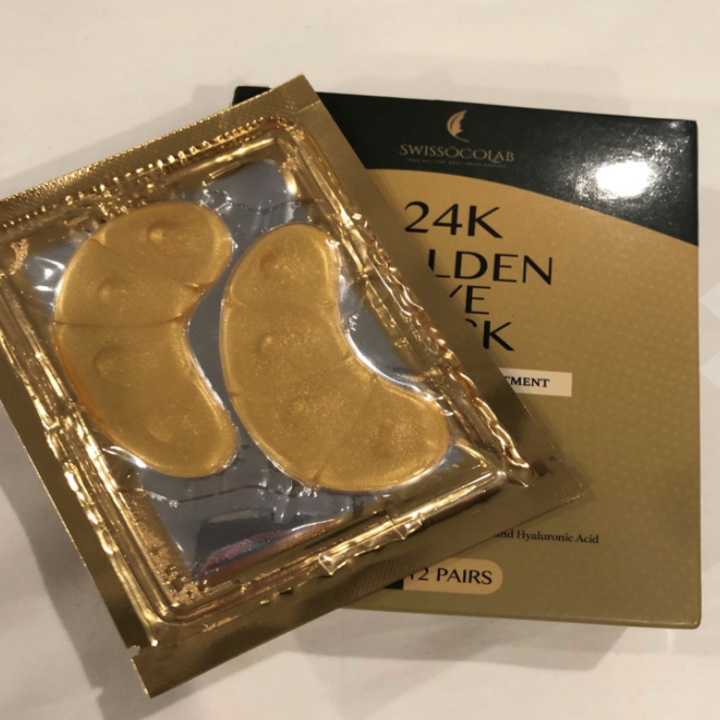 the under-eye masks in their packaging